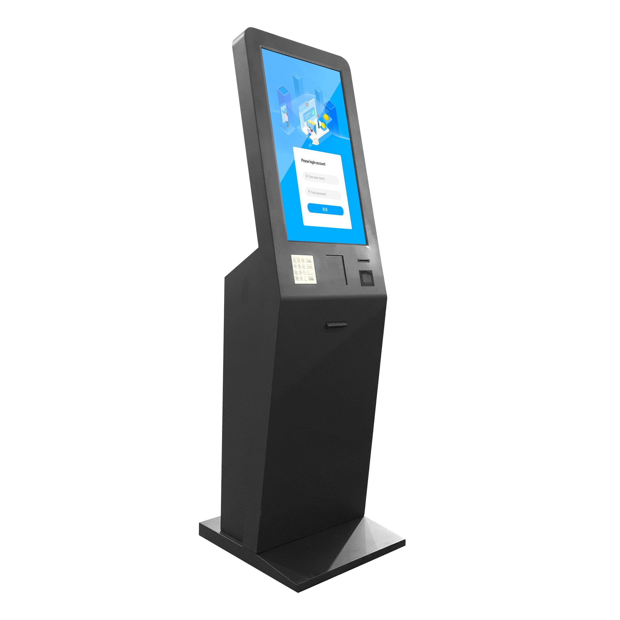 32 inch touch screen queue management system custom payment machine kiosk