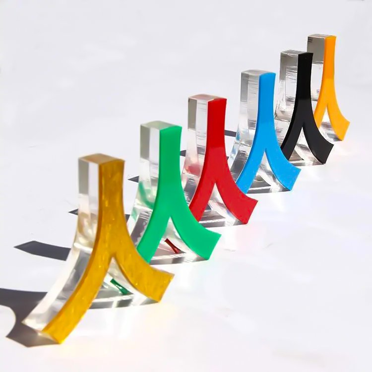 sticker glue install 3d logo acrylic crystal letter custom logo sign letter shop signs acrylic channel letter sign for business