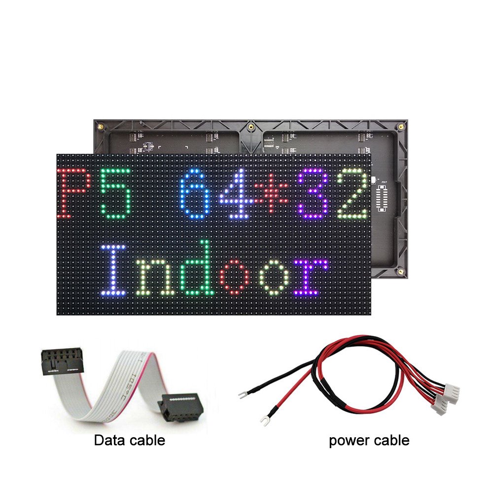 Indoor P5 Rental Led Module Full RGB 5mm Pixel Pitch in 320*160mm with 2048 dots 1/16 Scan 1600 Nits Led Matrix Tile