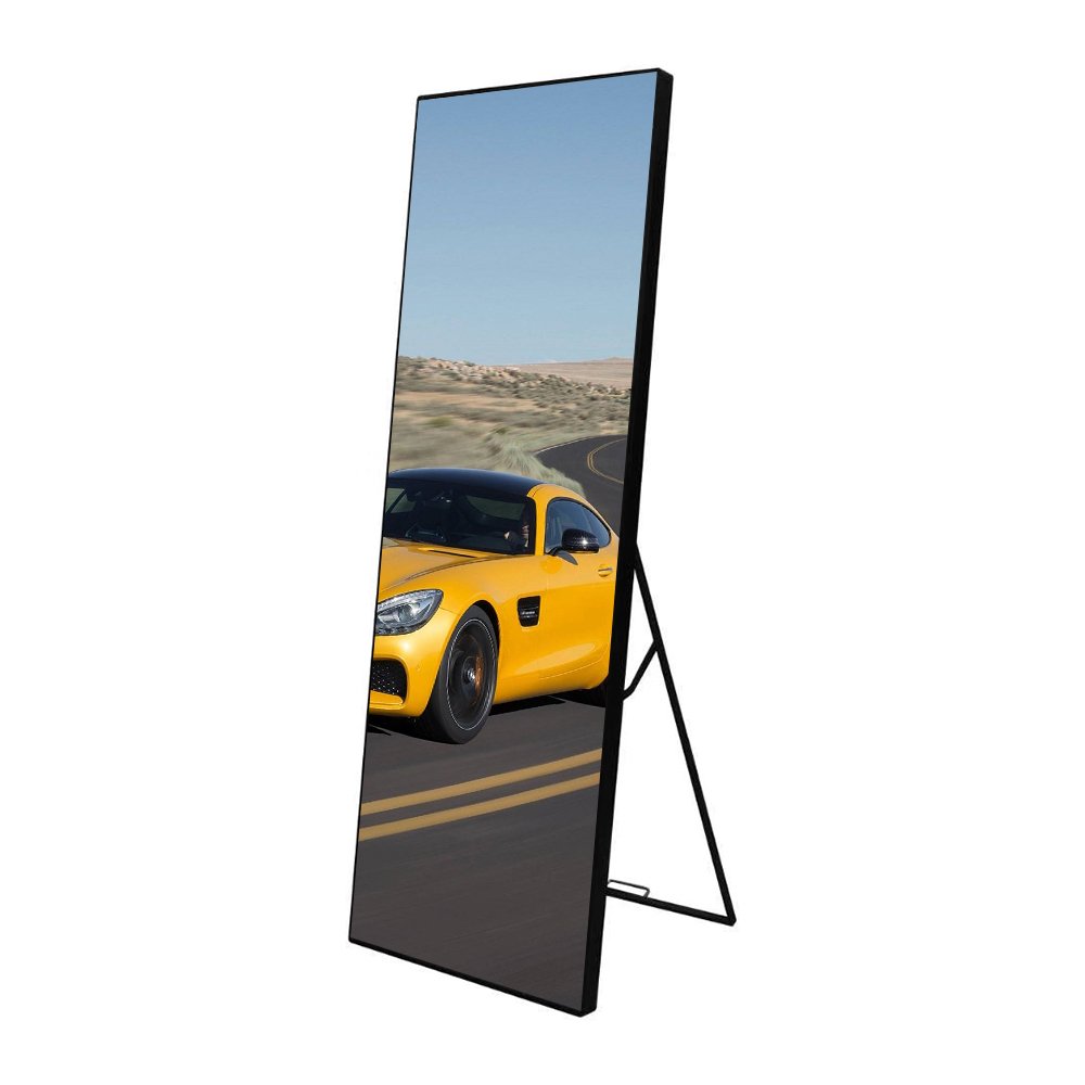 P2 LED poster display screen movable led standing advertising board