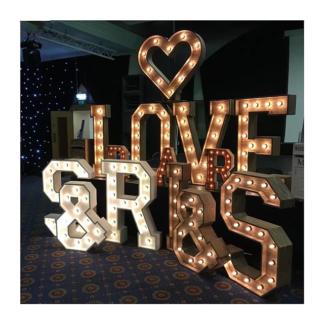 Custom Ultra-Thin LED Advertising Light Box Aluminum Frame Outdoor Party Text Light Display Billboard