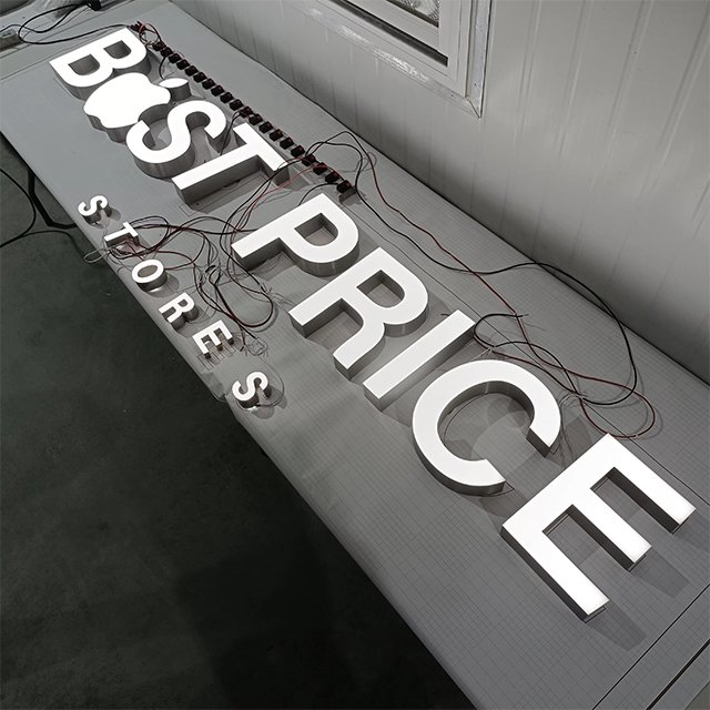 Custom Ultra-Thin LED Advertising Light Box Aluminum Frame Outdoor Party Text Light Display Billboard