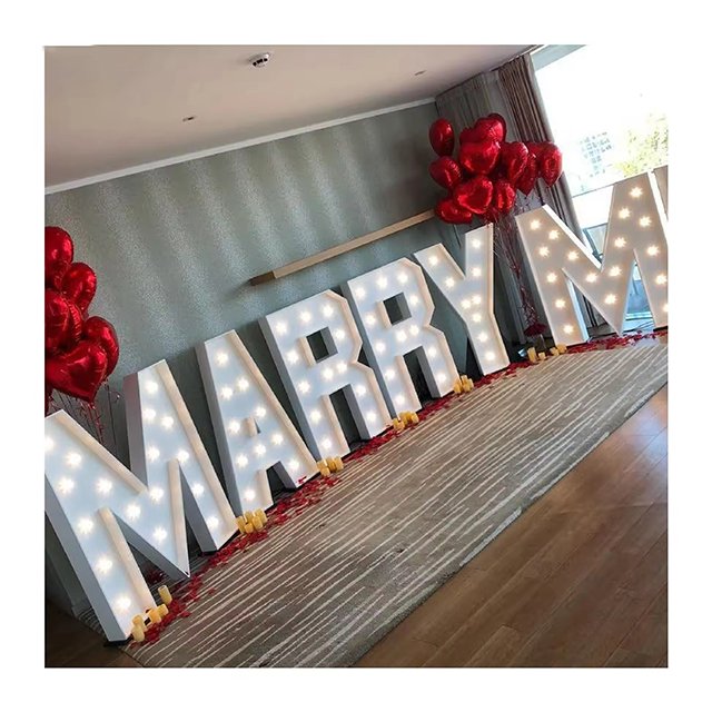 Custom Ultra-Thin LED Advertising Light Box Aluminum Frame Outdoor Party Text Light Display Billboard