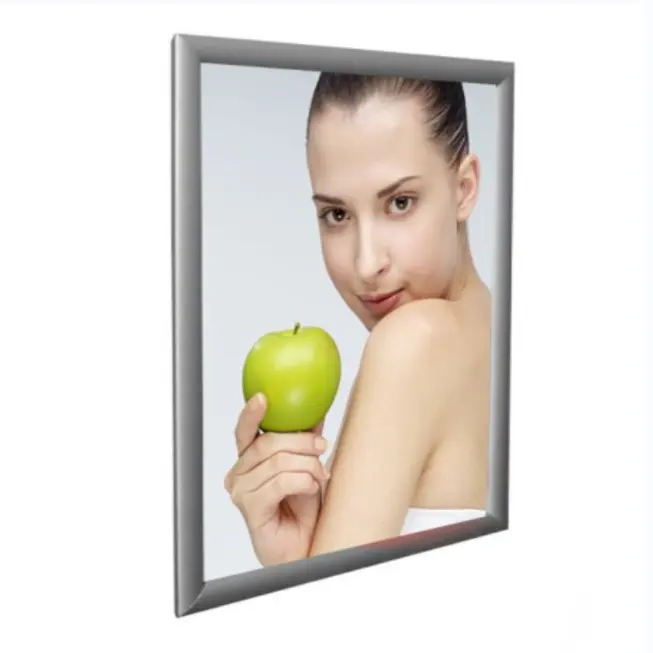 Led Snap Light Box Advertising Light Box Logo Aluminum Button Frame Light Box Advertising Restaurant Menu Board Indoor