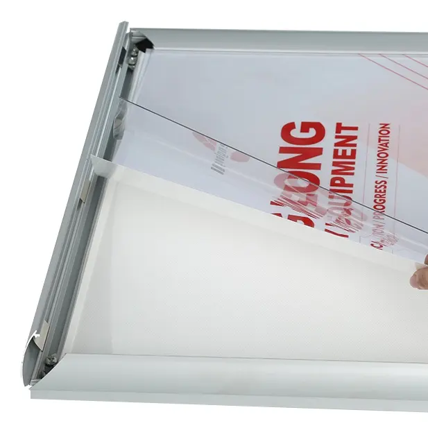 Led Snap Light Box Advertising Light Box Logo Aluminum Button Frame Light Box Advertising Restaurant Menu Board Indoor
