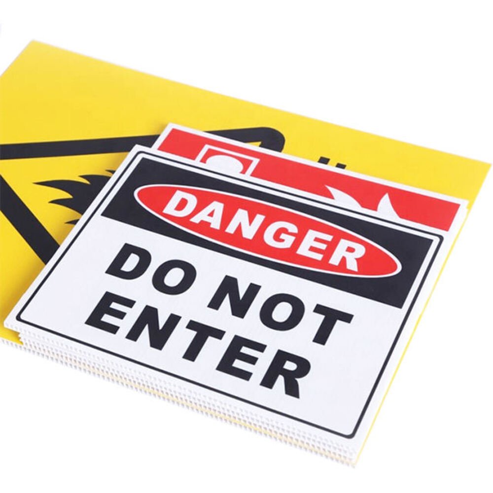 Festival Decoration PP Hollow Board Coroplast Sign Banner Bright Colors Sheet for Event
