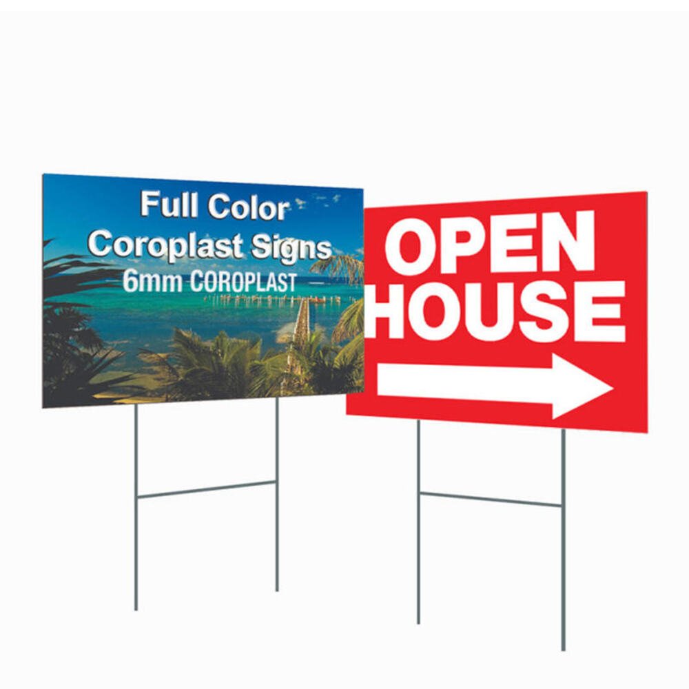 Festival Decoration PP Hollow Board Coroplast Sign Banner Bright Colors Sheet for Event