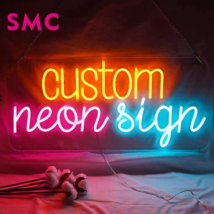 Advertising customized board led cheap waterproof custom neon sign for bar shop