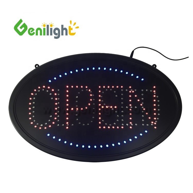 Custom Led Open Sign Neon Light Two Modes Flashing Stead Business Letter Logo Shop Board Advertising Smart Open Closed Sign