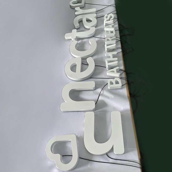 LED Backlit Sign Board for Business Logo Outdoor Shop Sign with led light signage outdoor shop sign