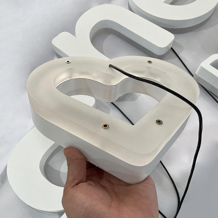 LED Backlit Sign Board for Business Logo Outdoor Shop Sign with led light signage outdoor shop sign