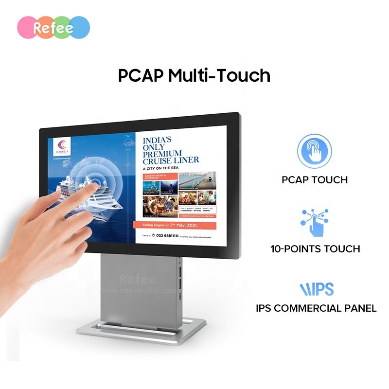 13.3 Inch Self Service Kiosk Touch Screen Android Panel Pc Table Advertising Player Digital Signage Screens