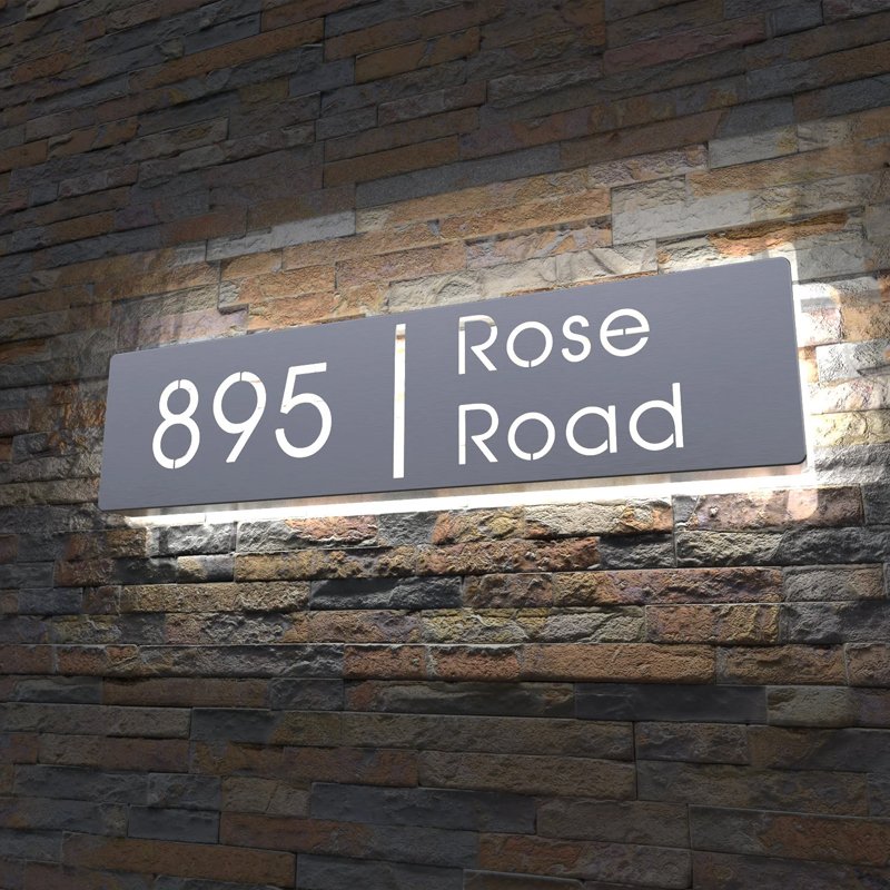 Customize Led Door Plate Acrylic Led Sign Board Number Letter Hotel Stainless Steel Letters Outdoor Directional Sign Board light
