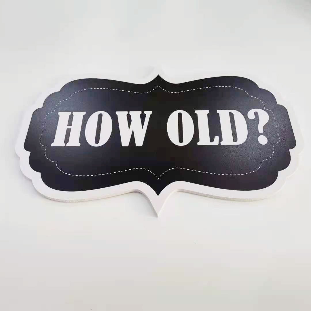 Photo Booth Props for Birthday Weddings Graduation Prom New Year Party Supplies Funny White And Black Photo Booth Props