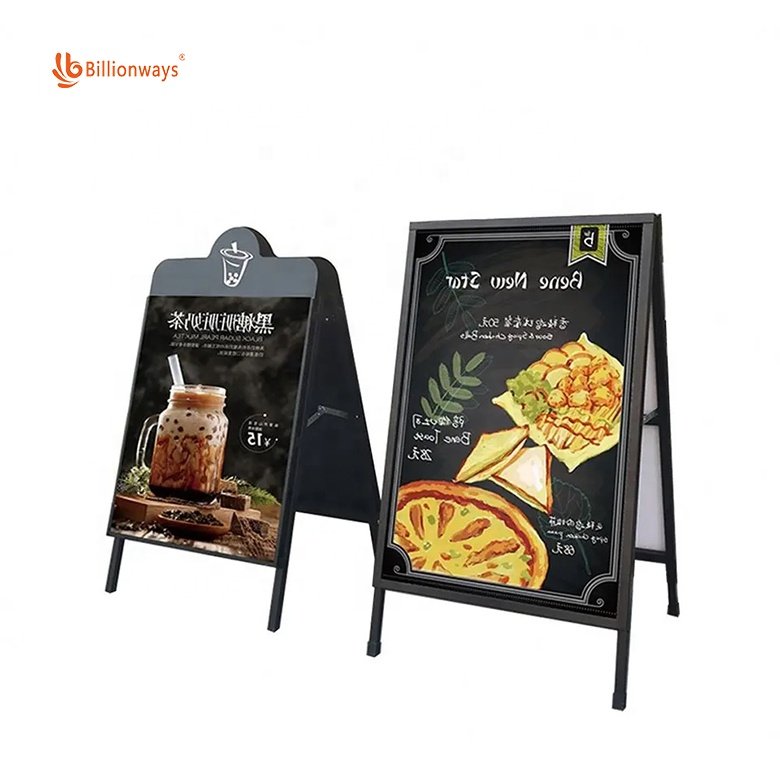 Insertable poster A frame sandwich boards 600mm x900mm metal frame insertable corflute sign