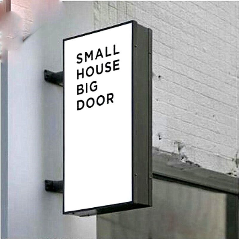Kexian Factory Custom Restaurant Coffee Shop Business Logo Advertising Boards Display Two Sides Outdoor Advertising Light Boxes