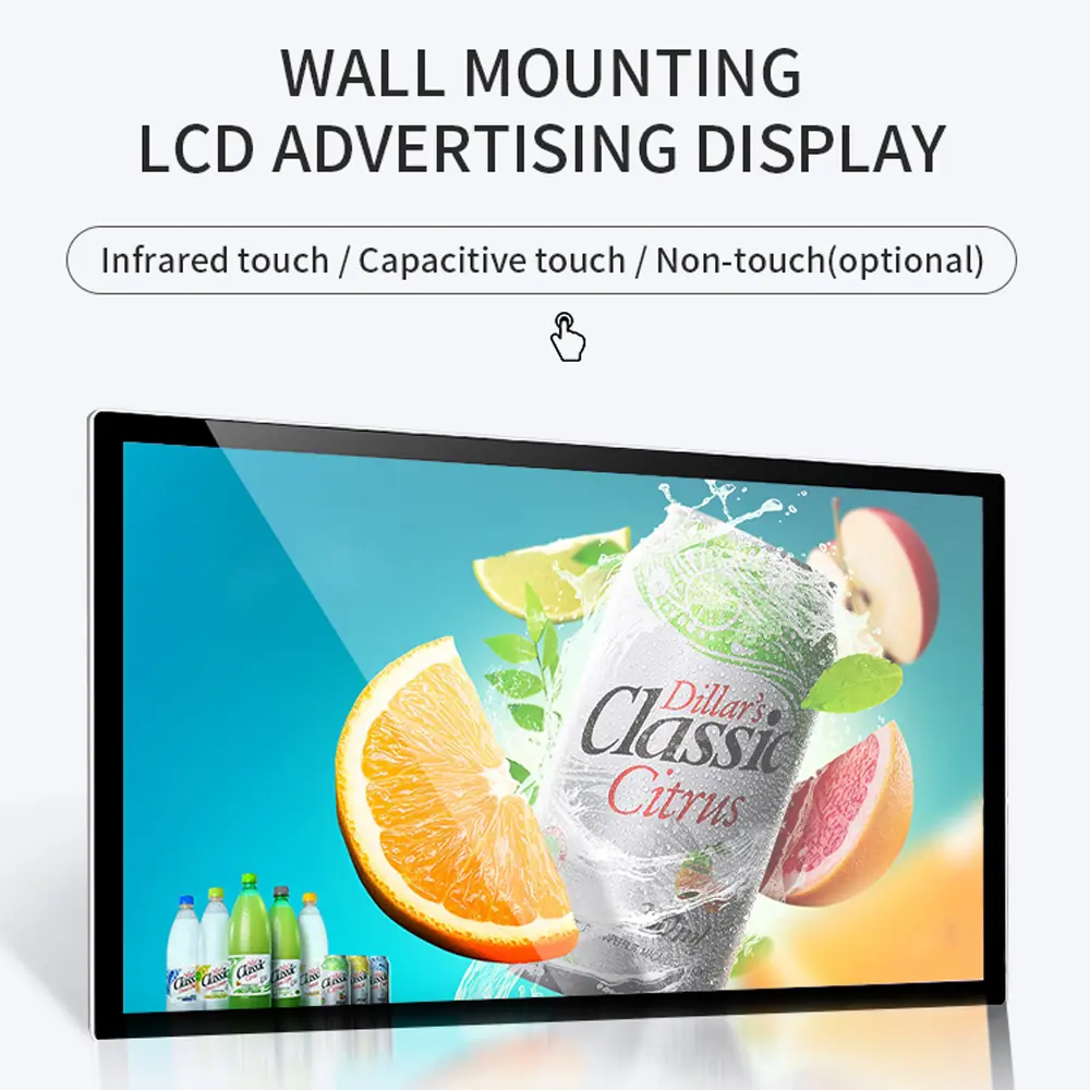 All-in-One 24 27 32 inches Touch Screen Advertising Display Android Smart Display Wall Mount lcd Screen for Advertising CMS