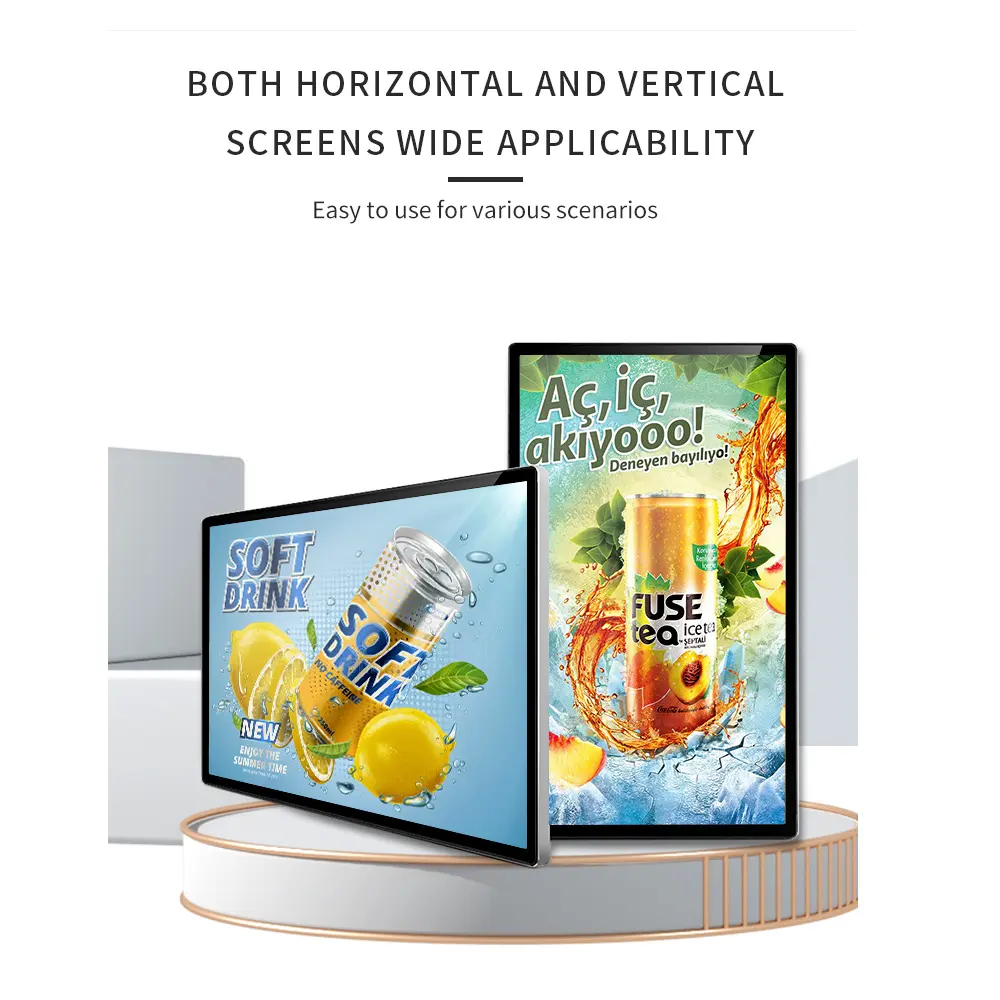 All-in-One 24 27 32 inches Touch Screen Advertising Display Android Smart Display Wall Mount lcd Screen for Advertising CMS