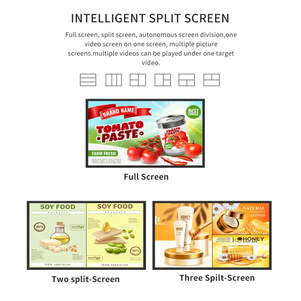 All-in-One 24 27 32 inches Touch Screen Advertising Display Android Smart Display Wall Mount lcd Screen for Advertising CMS