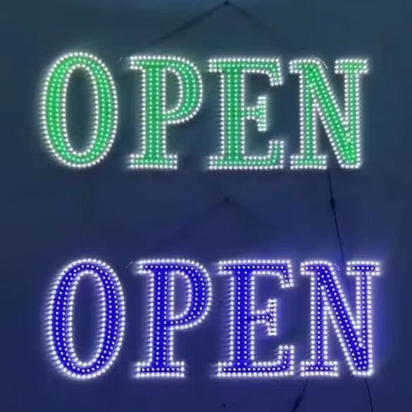 Cheap wholesale price Coffee & Donuts LED Open Sign, Coffee Shop Bright Electric Advertising Display Board outdoor