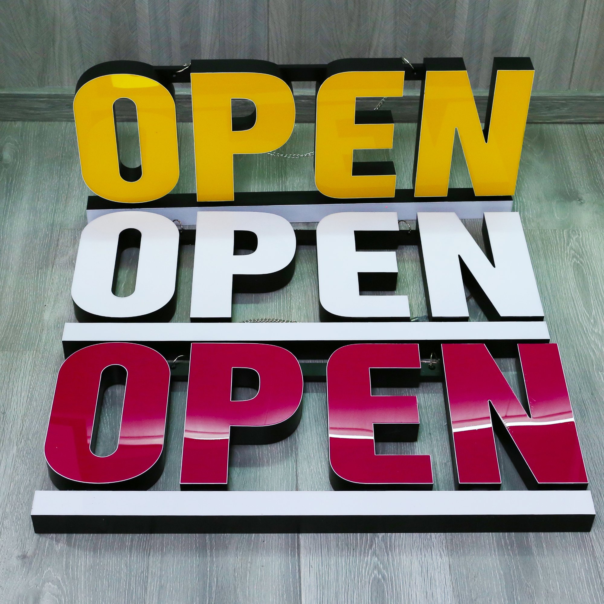 Advertising Illuminated Outdoor Light Led Letter Business Store Sign 3D Acrylic Light Up Custom Logo Letter Sign