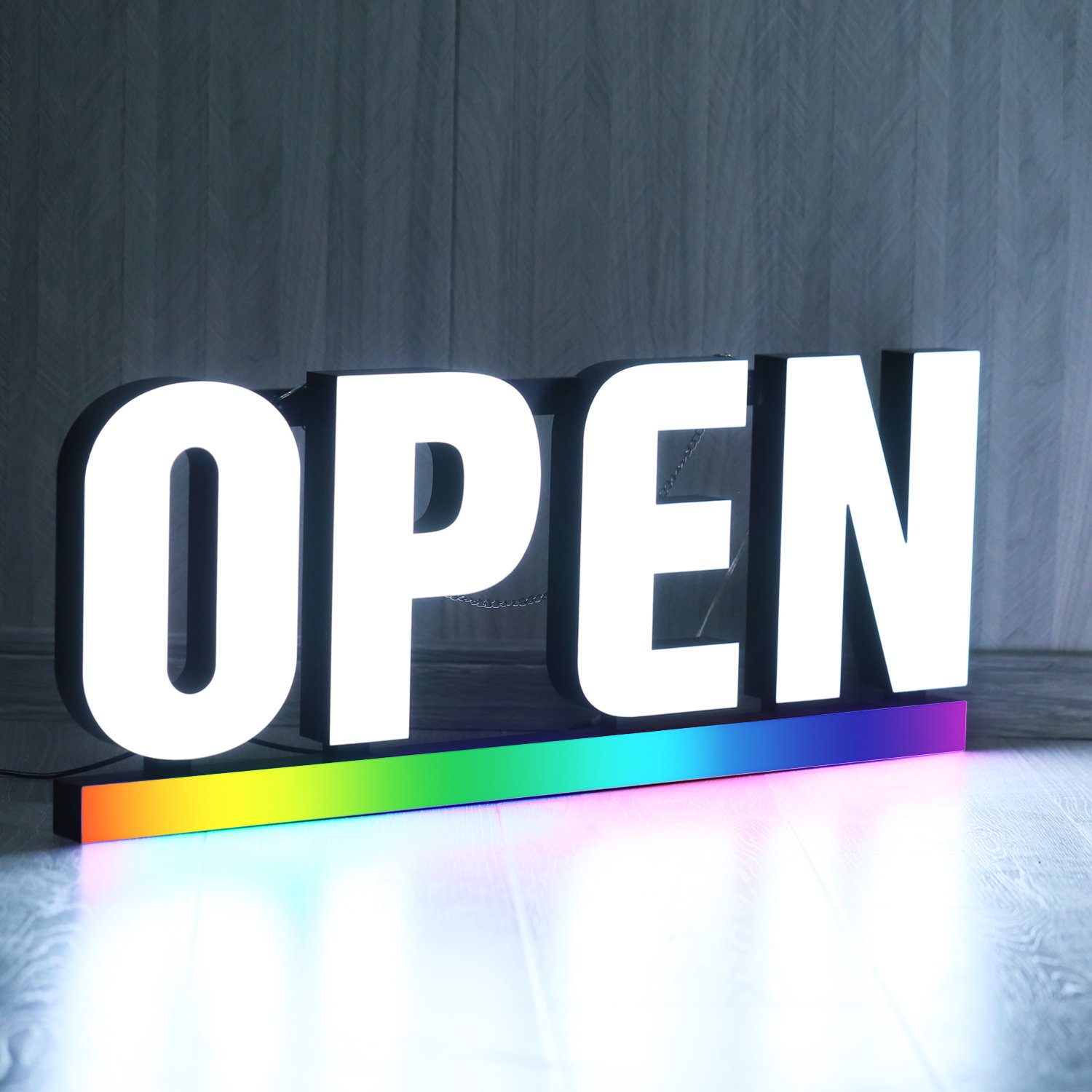 Advertising Illuminated Outdoor Light Led Letter Business Store Sign 3D Acrylic Light Up Custom Logo Letter Sign