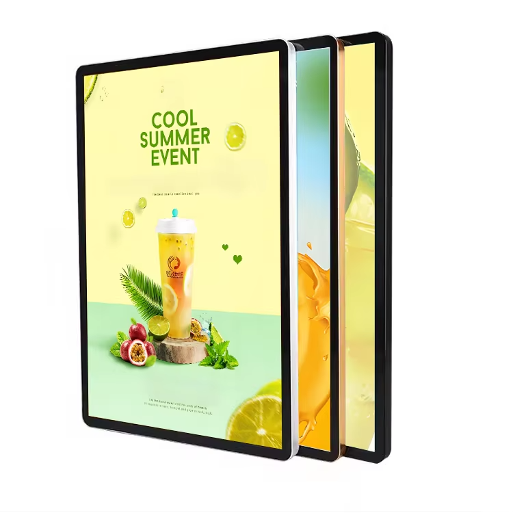 Ultra-Thin LED Lightbox with Rounded Corners Magnetic Illuminated Display Board for Indoor Use, Custom Menu Sign for Bubble