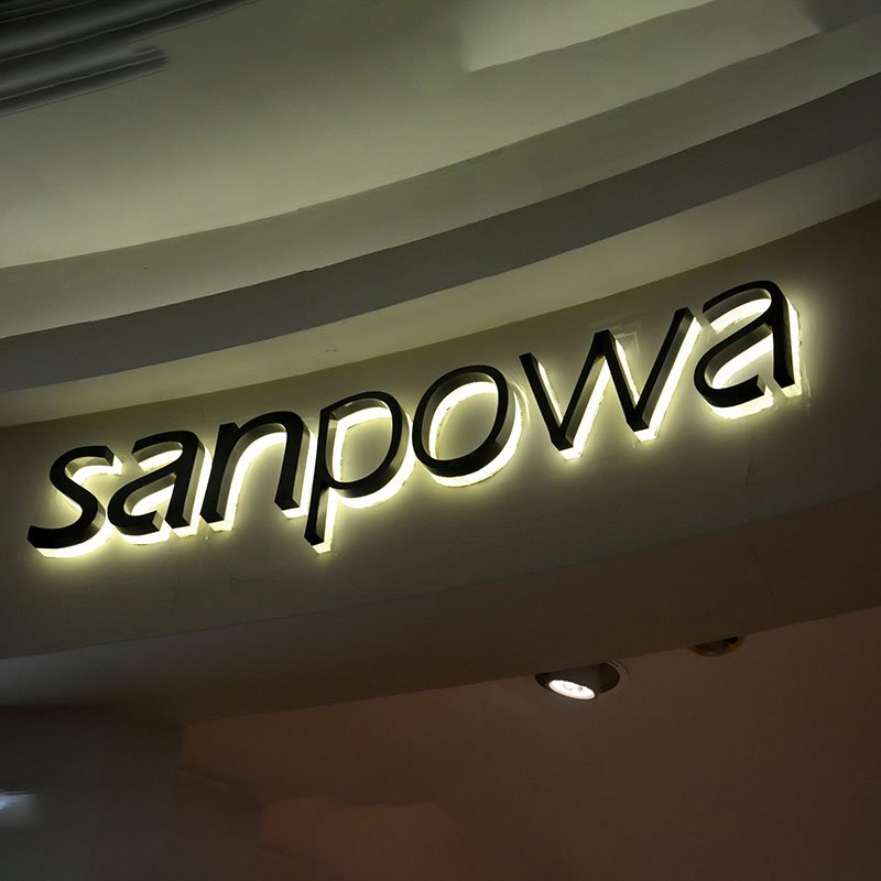 Factory Supply stainless steel backlit advertising metal 3d wall letter logo sign acrylic sign boards