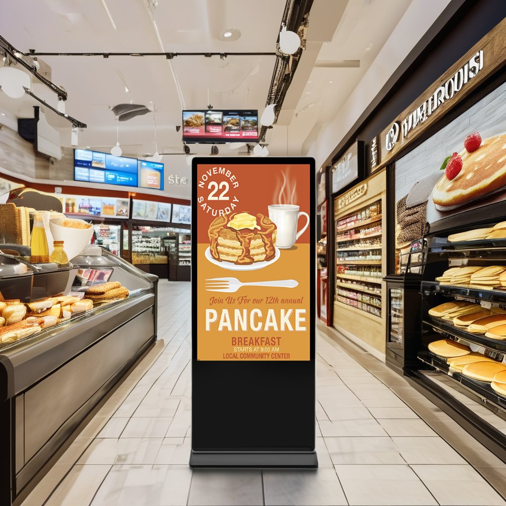 65inch Commercial Multimedia Advertising Kiosk Floor Standing TotemTouch Screen Lcd Outdoor&Indoor Digital Signage and Display