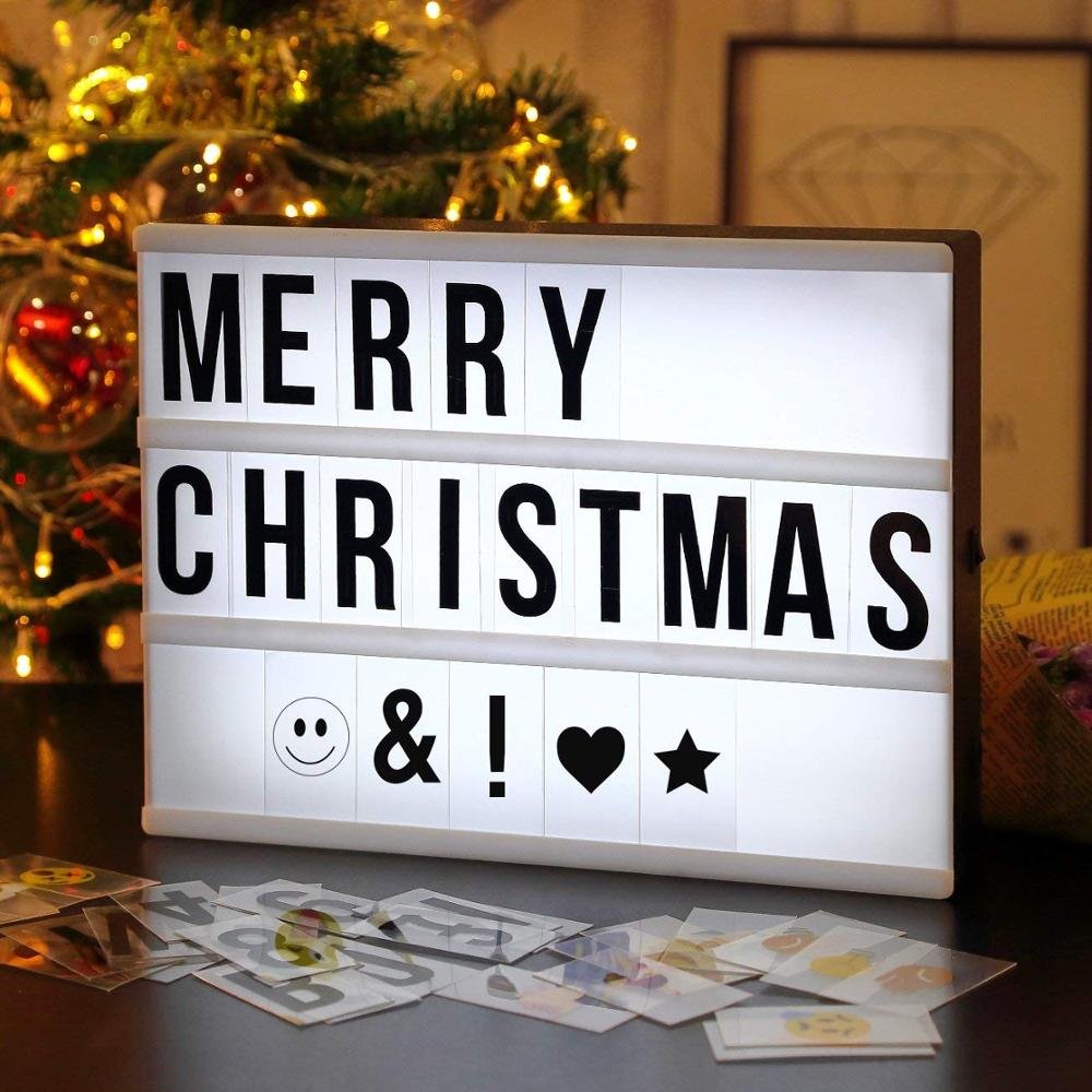 Advertising Box Light Up Message Board Cinema Marquee Letter Box A4 Size