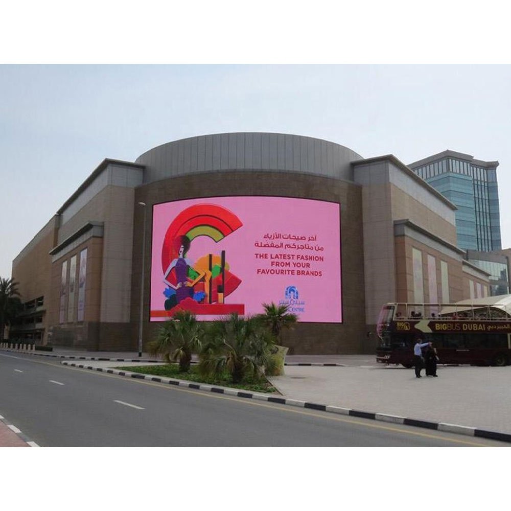 Big Digital Advertising Billboard Sign Banner Curved Advertisement Outdoor P8 Led Screen Display Board