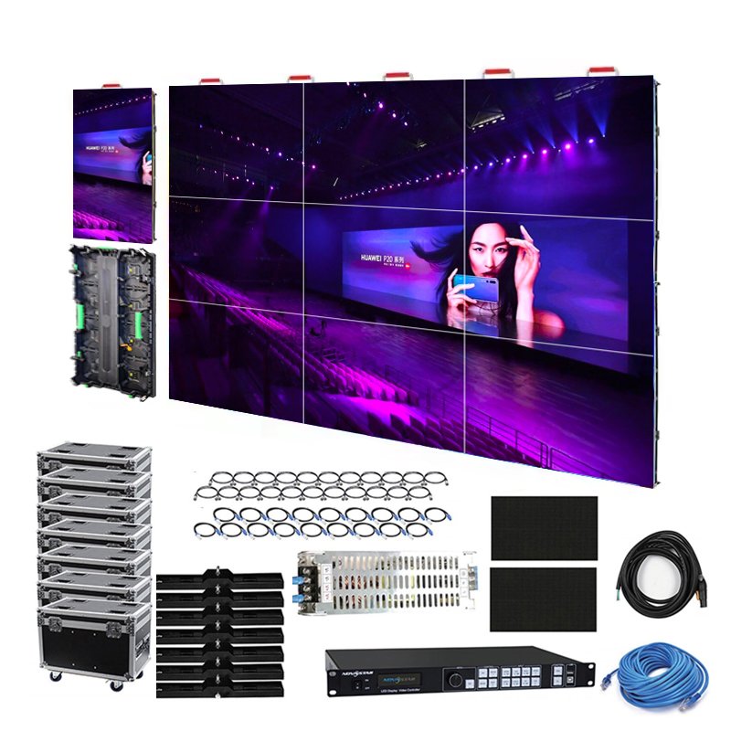 P2.976 Indoor Outdoor Shopping Mall Transparent LED Display Screen Billboard Poster stage video wall cabinet 500x500 500x1000mm