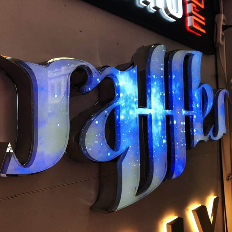 Outdoor 3d logo led letter sign custom 3d letters business sign channel letter sign custom led signage for business store front