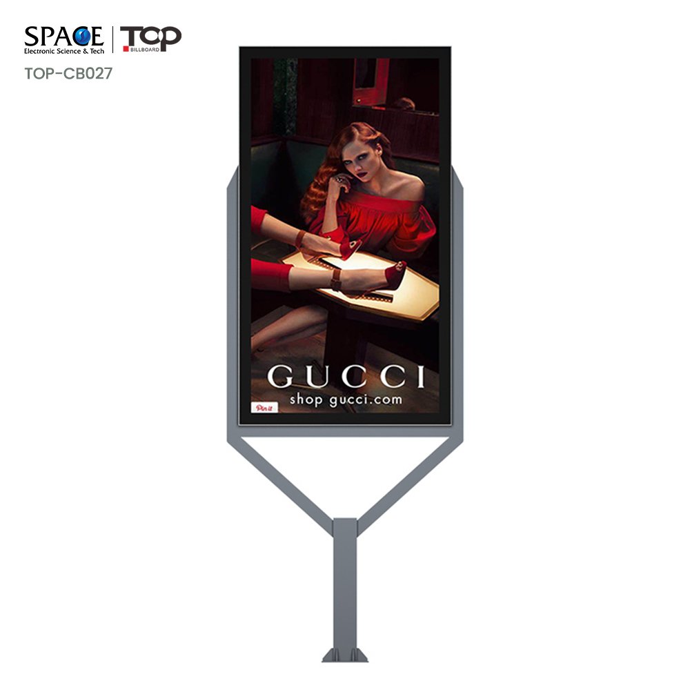 Wholesales Steel Billboard Structure Light Box with Two Leg