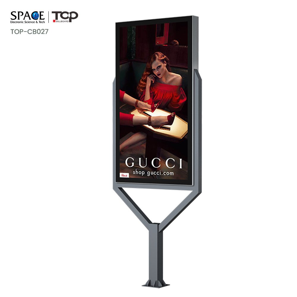 Wholesales Steel Billboard Structure Light Box with Two Leg