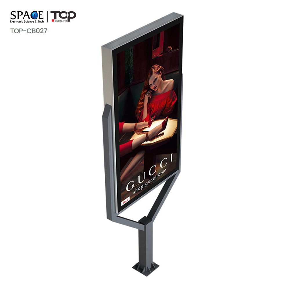 Wholesales Steel Billboard Structure Light Box with Two Leg