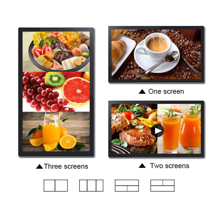 Shenzhen Factory Intelligent 43 Inch Interactive 4k Monitor Digital Signage Menu Board Price Indoor Advertising Screen