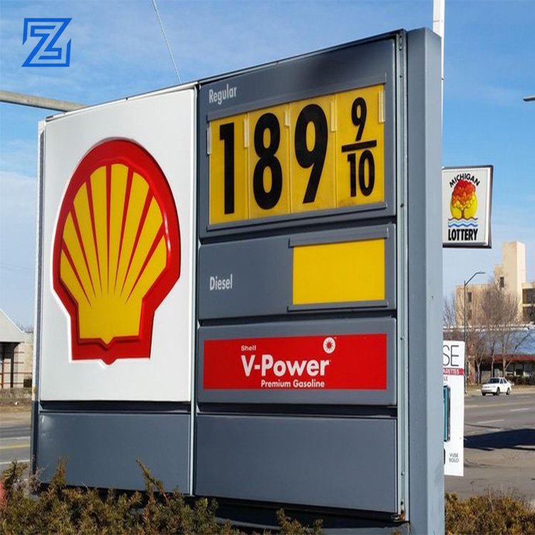 Outdoor Waterproof Petrol Station Price Boards Digital LED Screen Display Advertisements 8mm Pixel Pitch OEM Supplier