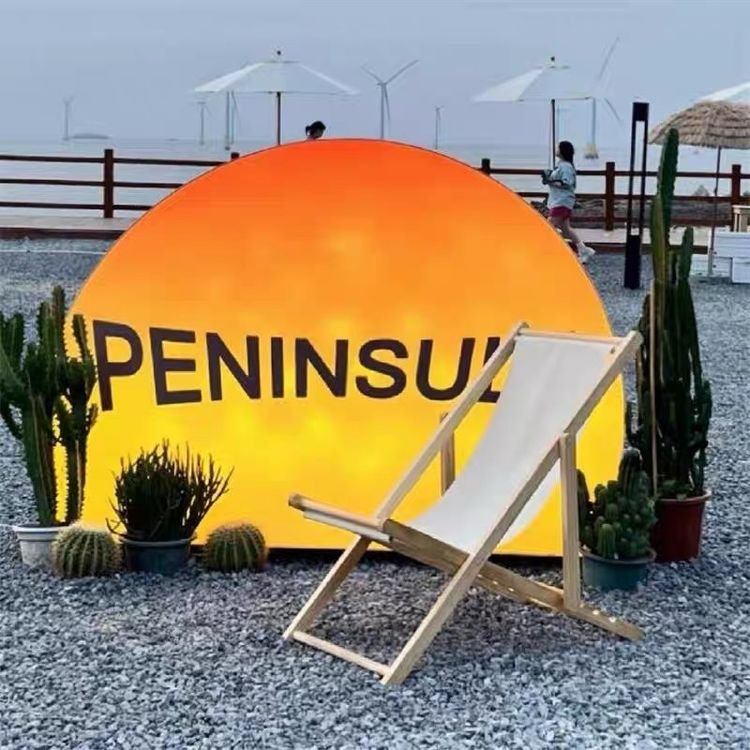 SEG light box Custom sizes Advertising Display LED Customization Outdoor Sunset Light Box Backlit Sign Single Sided Light Box