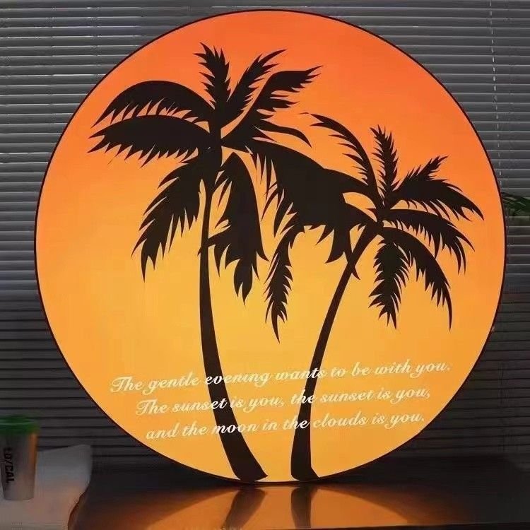 SEG light box Custom sizes Advertising Display LED Customization Outdoor Sunset Light Box Backlit Sign Single Sided Light Box