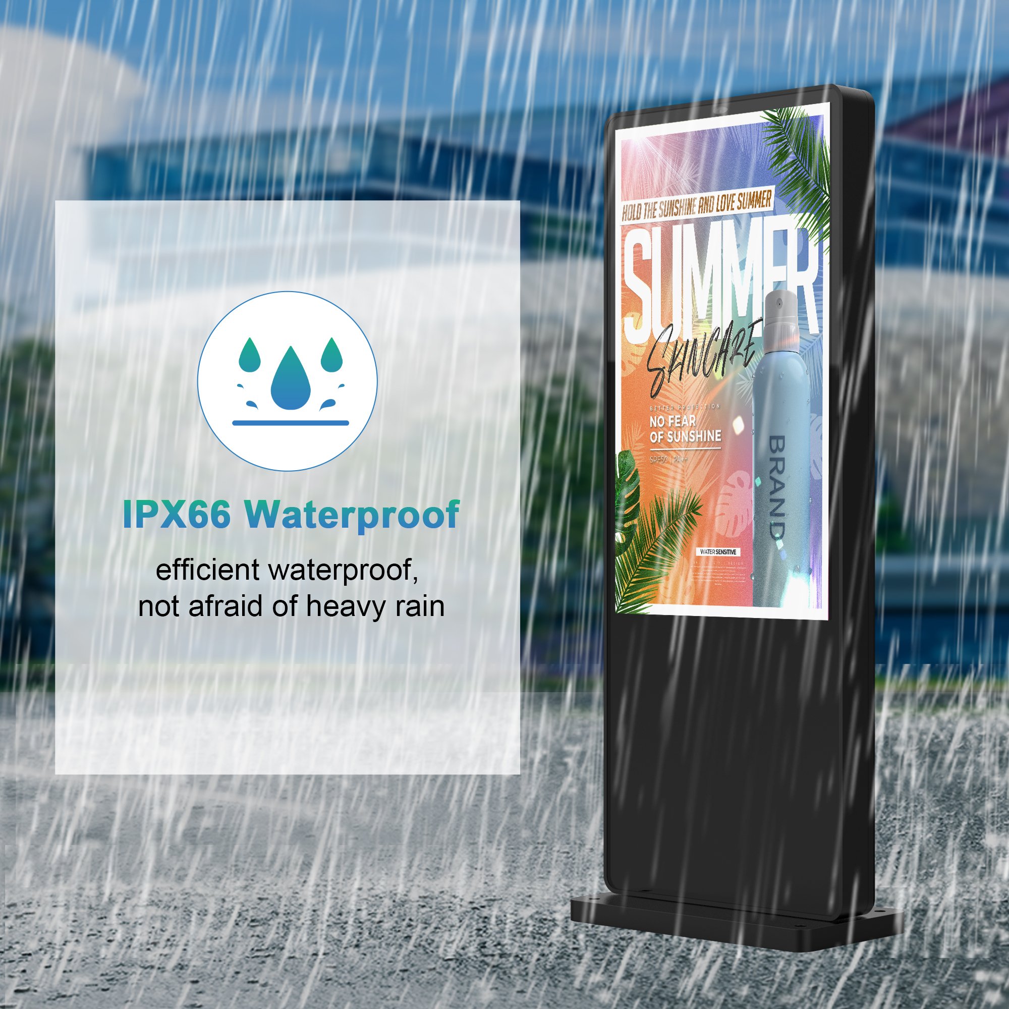 Rotary Vertical Advertising Machine Hd Lcd Touch Screen Ultra-thin Multimedia Inquiry Advertising Machine