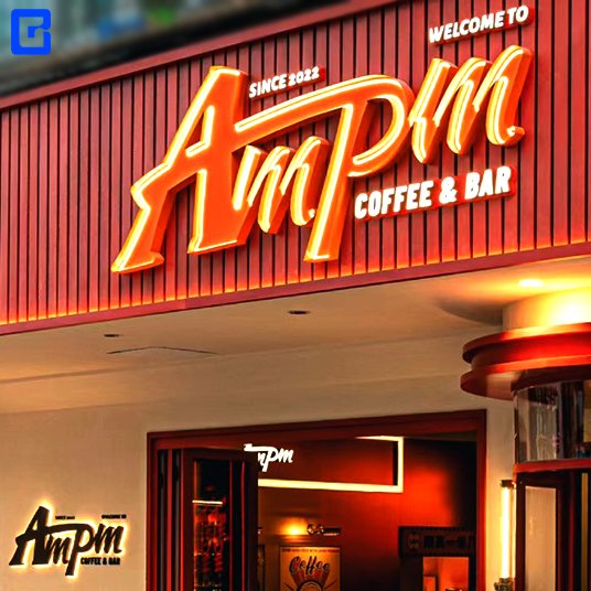 Suppliers restaurant coffee bar custom light up letter lights illumination sign led board