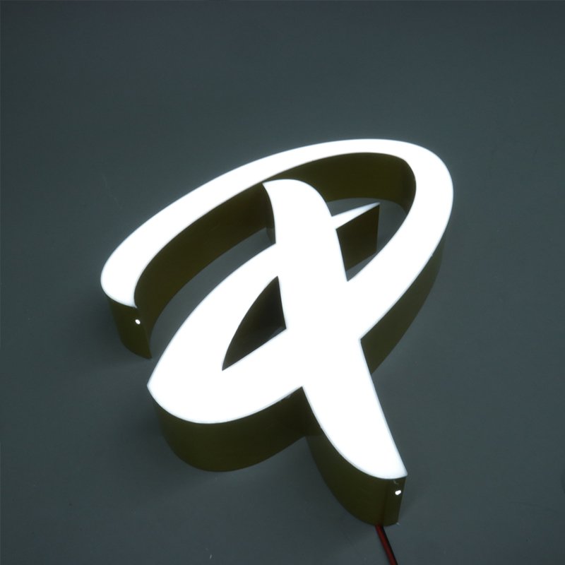 Custom Outdoor Wall Hanging Acrylic Logo Channel 3D Light Signage Board Store Metal Led Letter Signs For Shop