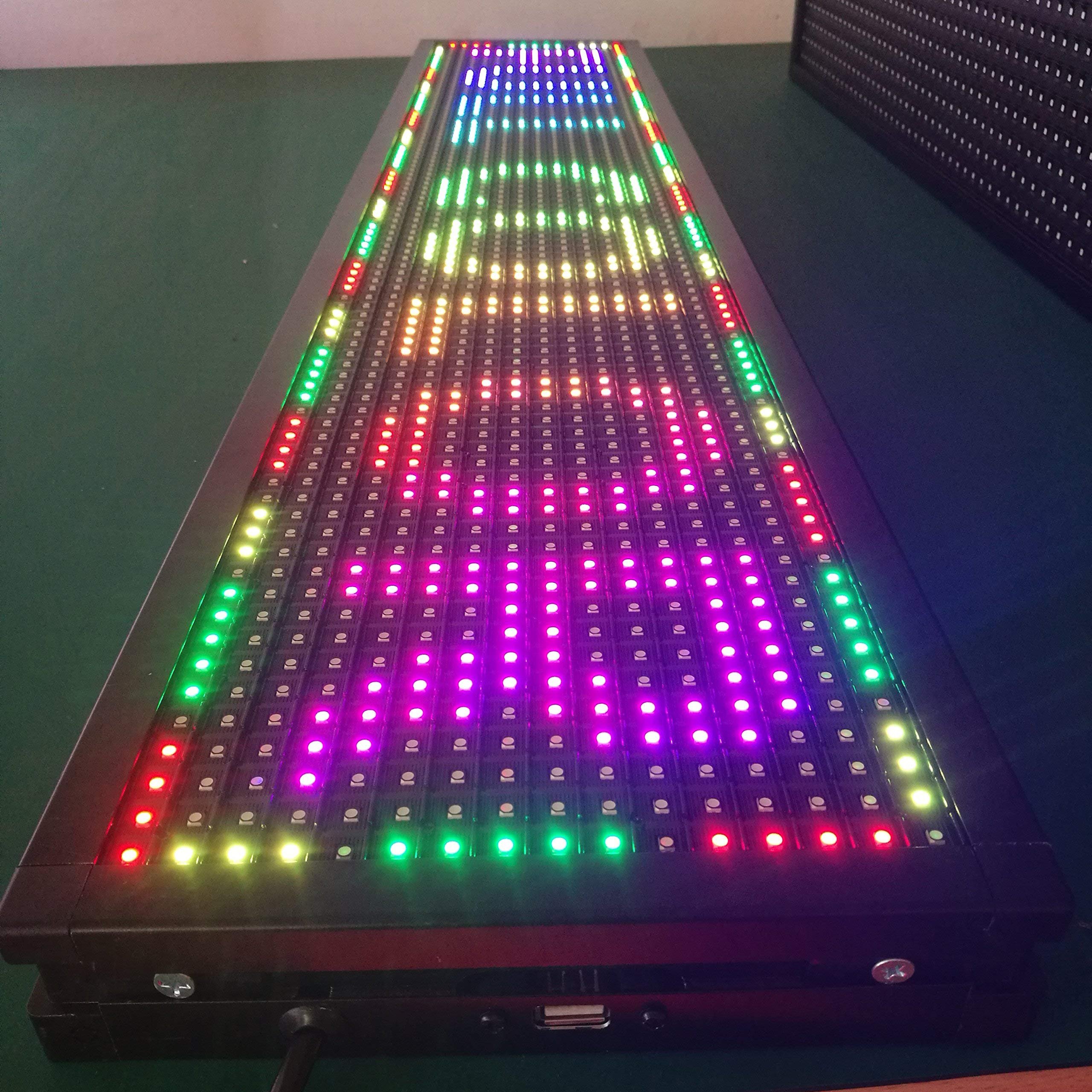 Business store Advertising Board outdoor full color led Programmable scrolling lights sign display led running message display
