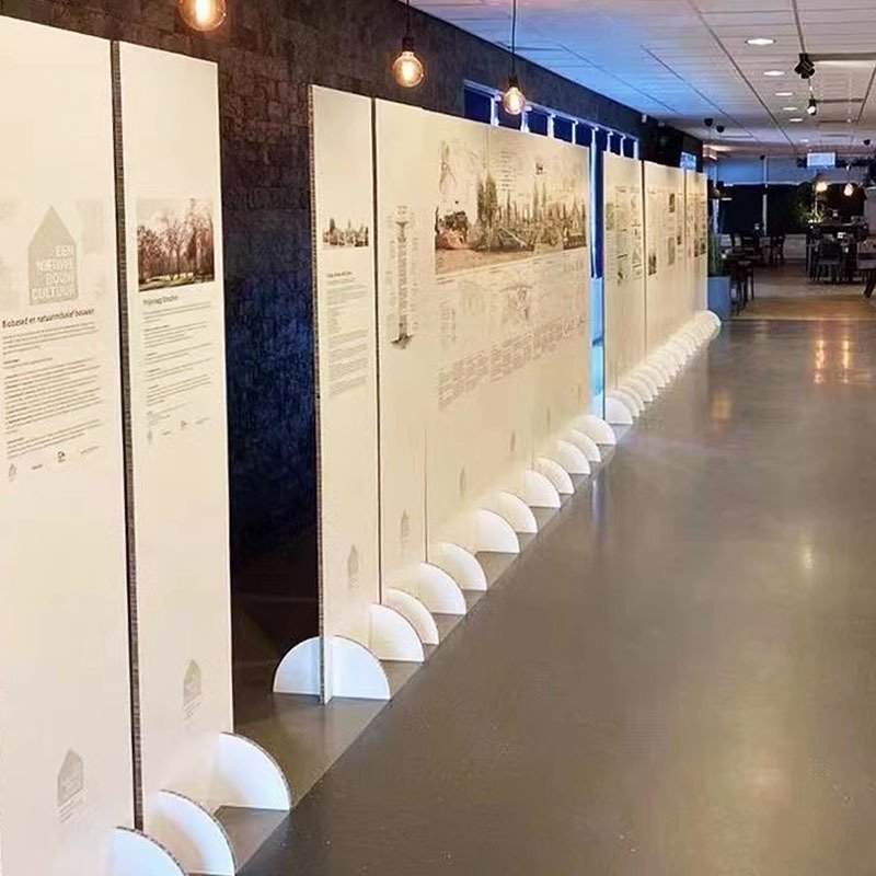 Custom Style Double Sided Windproof Indoor Corrugated Paper Advertising Printing Display Boards Display