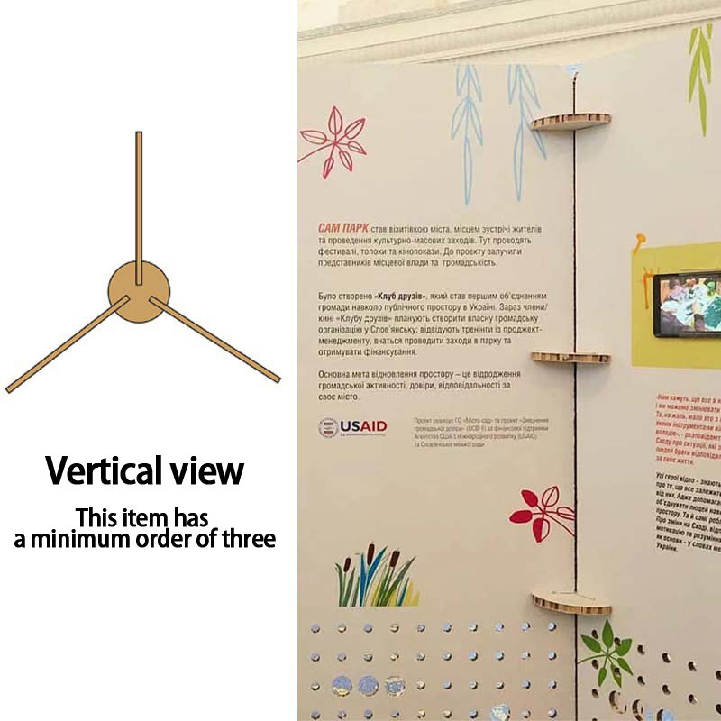 Custom Style Double Sided Windproof Indoor Corrugated Paper Advertising Printing Display Boards Display