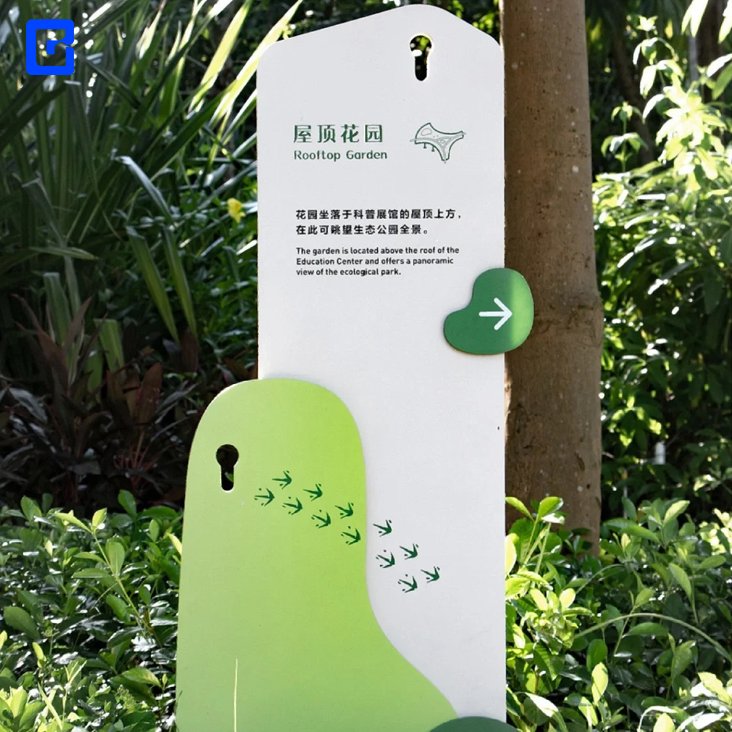 Custom made outdoor management wayfinding signage sign stand direction signs