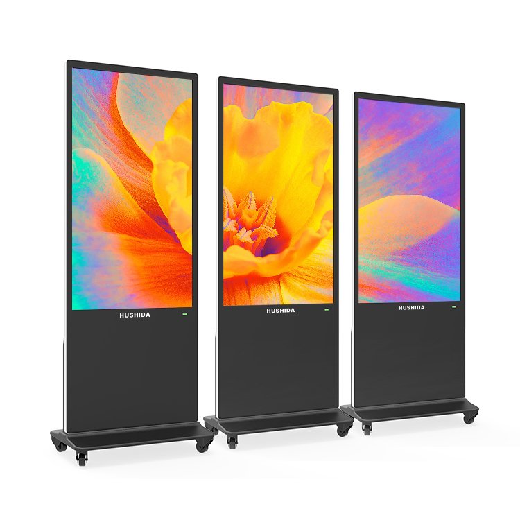 32 43 49 55 65 Inch Advertising Screen Lcd Ir Touch Screen Totem 4K Digital Signage Board Monitor