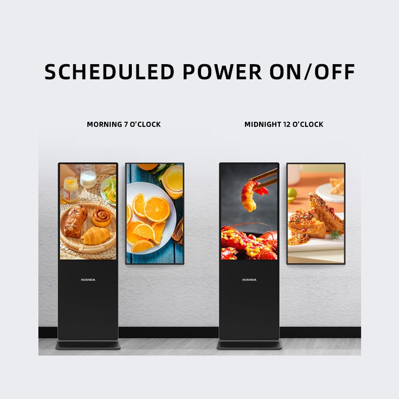 43 55 inch Wall Mount Android Digital Signage Menu Smart LCD TV Display Board Indoor Ad Screen for Advertising Display