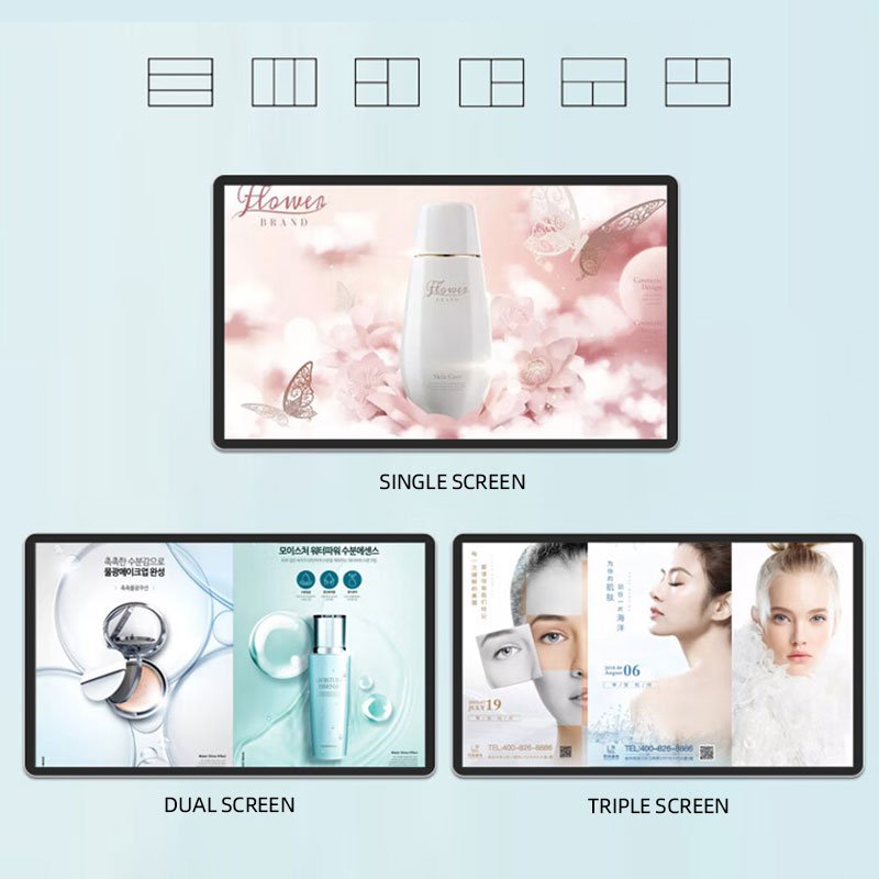 43 55 inch Wall Mount Android Digital Signage Menu Smart LCD TV Display Board Indoor Ad Screen for Advertising Display